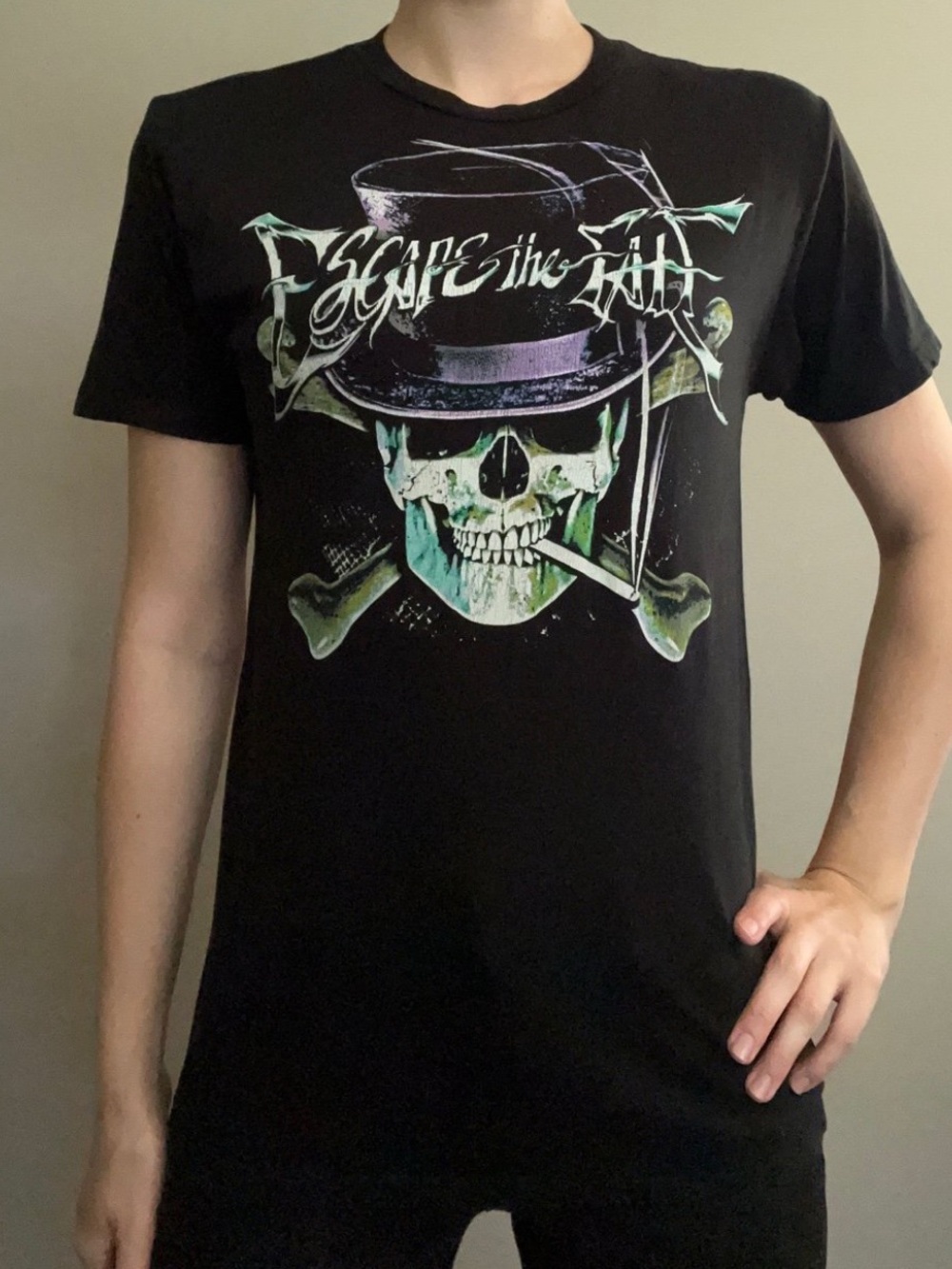 RARE 2009 Escape The Fate Band Graphic T-Shirt, S, Hot Topic